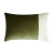 Contemporary Green and White Double Rectangle Pillow from Lo Decor For Sale - Image 3 of 3