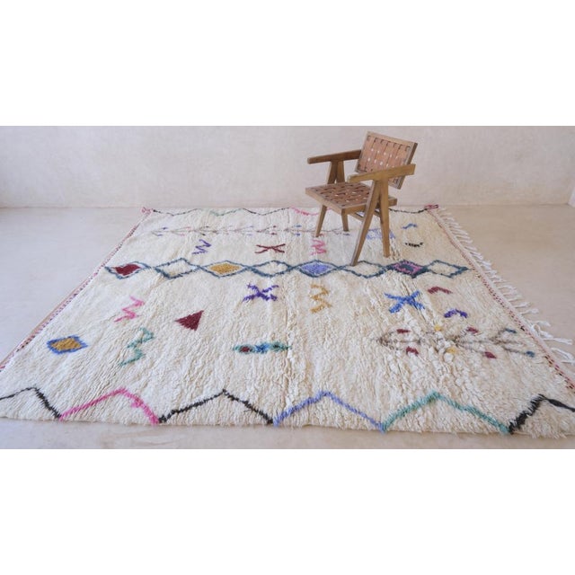 Textile 2020's Moroccan Modern Wool Rug - 9 X 8 Ft For Sale - Image 7 of 10