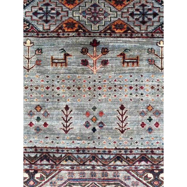 Hand-Knotted Tribal Gabbeh Wool Rug – 128x179 Cm For Sale - Image 14 of 18