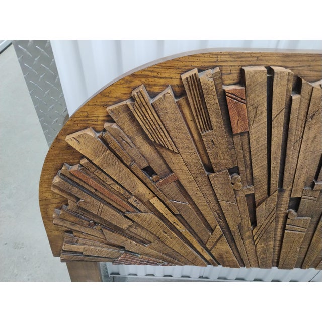 Lane  brutalist 1970s Lane's Pueblo Collection: "Brutalist" Queen Headboard For Sale - Image 4 of 8