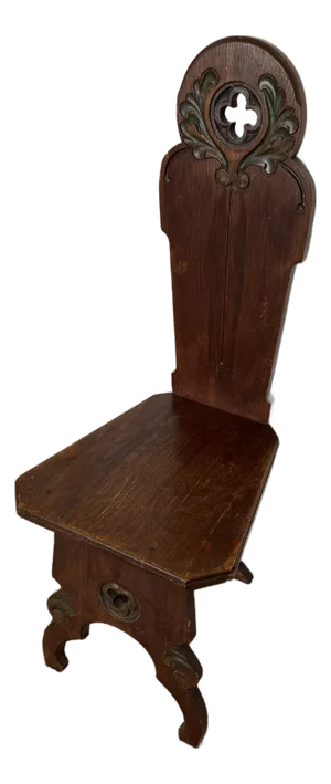 Antique English Georgian 18th Century Hall Prayer Chair