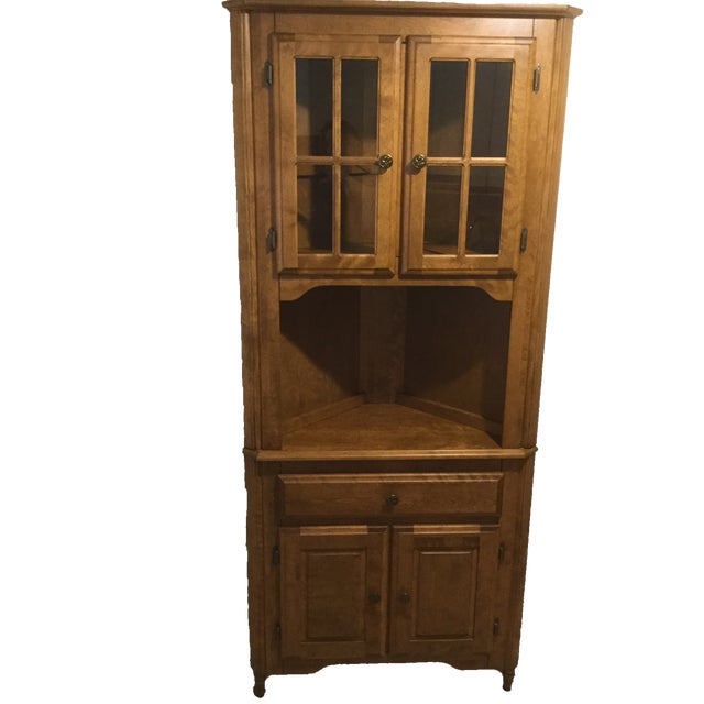 Corner Hutch/Buffet/China Cabinet - Handcrafted, Solid ...
