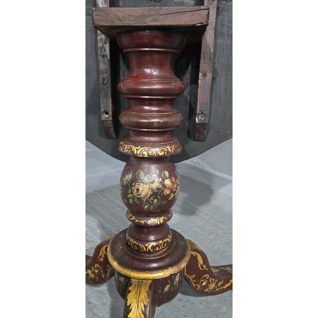 Italian Painted Table, 1800 For Sale - Image 15 of 18