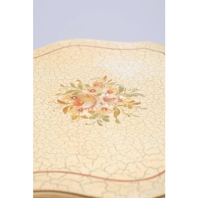 Italian Craquelure Side Tables, 1960s , Set of 2 For Sale - Image 4 of 10