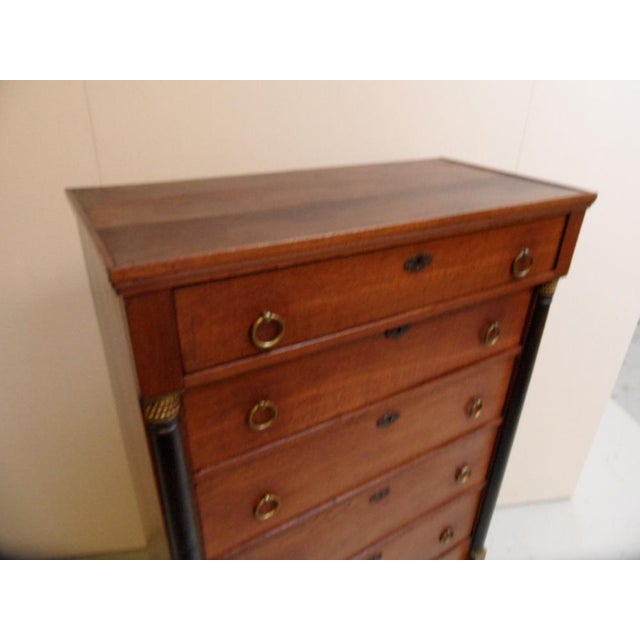 Antique Dutch Oak Chiffoniere Chest of Drawers For Sale - Image 10 of 11