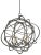 A single atom was the inspiration behind our Genesis Black Orb Chandelier. The wrought iron frame twists and bends to take...