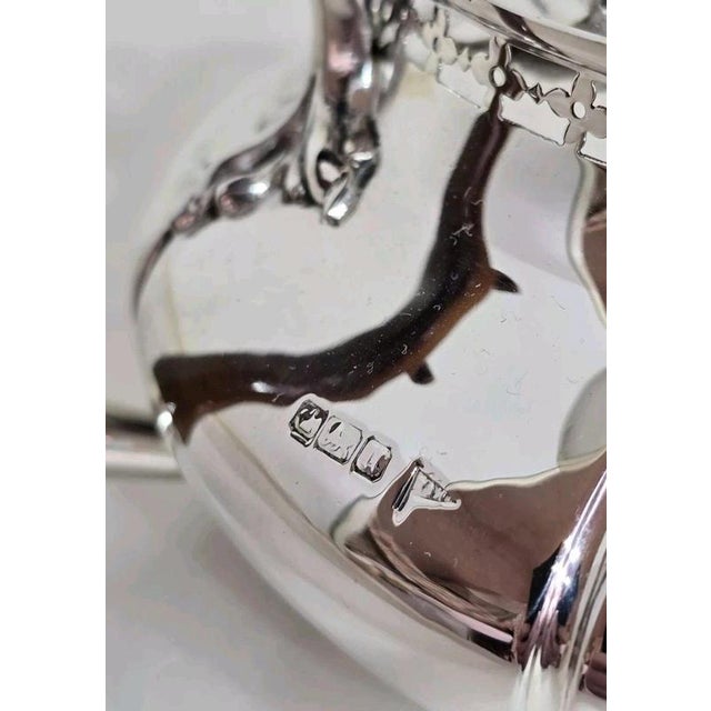 Antique English Sterling Silver Teapot, Sheffield, 1912 For Sale - Image 15 of 17