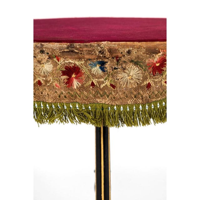 Textile Aesthetic Movement Gypsy Table For Sale - Image 7 of 12