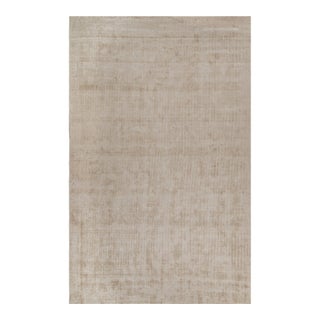 Rug & Kilim’s Modern Rug in Solid Beige - 12x19 For Sale