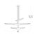 Brass Concorde Chandelier, Natural Brass For Sale - Image 8 of 9
