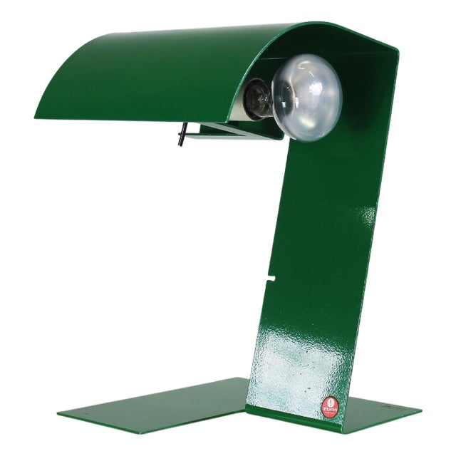 Blitz Table Lamp in Green Lacquered Metal from Stilnovo, 1970s For Sale