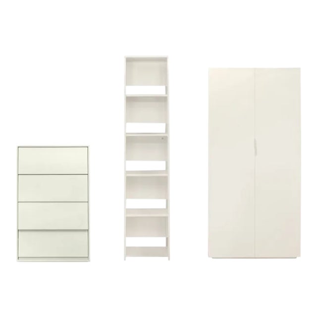 Set of 3 Cb2 Shake Tall Chest, Bookshelf and Wardrobe For Sale