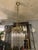 Brass and Glass Chandelier, 1950s For Sale - Image 12 of 12