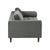 Cave Ash Gray Velvet Sofa For Sale - Image 4 of 7