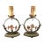 Very Rare Pair of 1920s Moe Bridges Art Nouveau Floral Design Boudoir Lamps For Sale