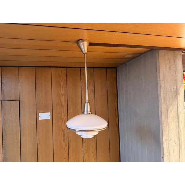 Metal Bauhaus P3 Pendant Lamp by Otto Müller for Sistrah, 1930s For Sale - Image 7 of 14