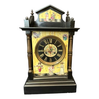 19th Century Marble & Sevres Porcelain Clock For Sale