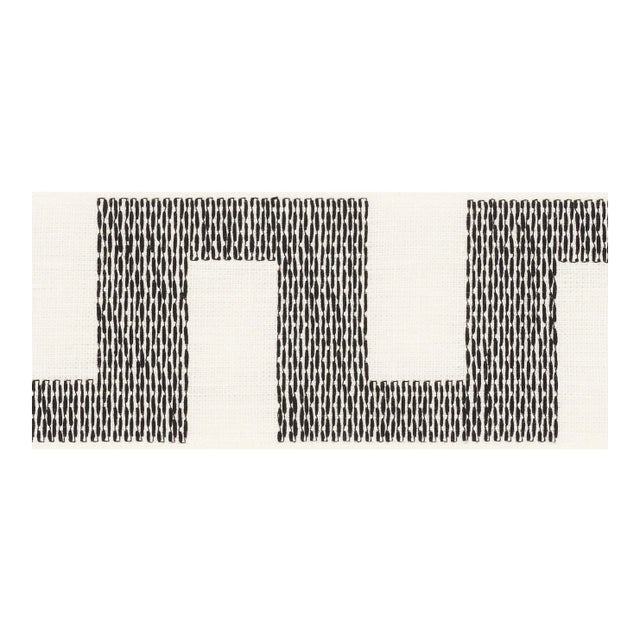 Schumacher Matrix Tape Trim in Black For Sale