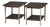 1960s Paul McCobb Walnut and Aluminum End Tables - A Pair For Sale