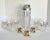 Gold 1940s Art Deco Gold Striped and Frosted Shot Glass and Mixer Set - Set of 10 For Sale - Image 8 of 8