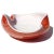 Vintage Murano Barbini Persimmon Orange White Gold Flecks Italian Art Glass Centerpiece Fruit Bowl For Sale - Image 9 of 12