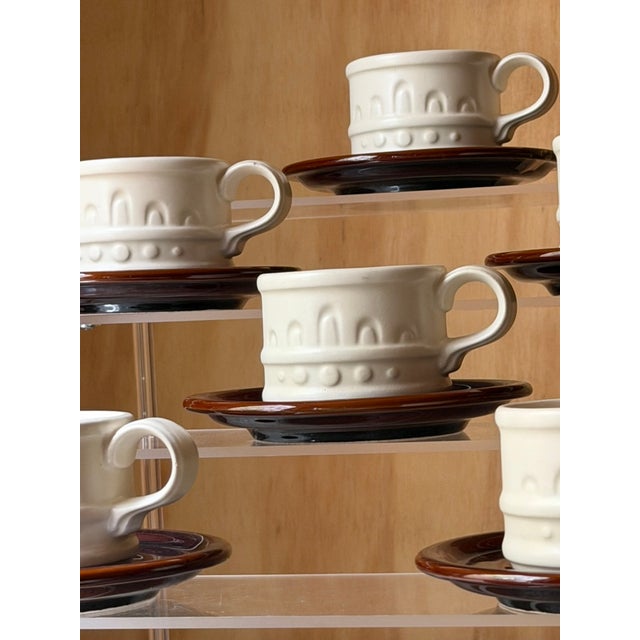 Vintage British Carlton Ware Coffee Set in Ceramic, 1970s, Set of 14 For Sale - Image 9 of 17