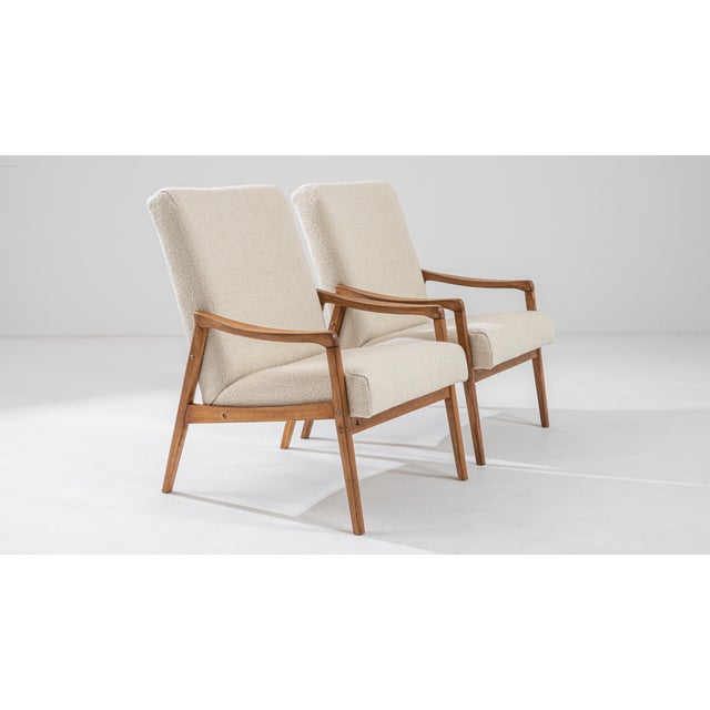 1960s Czechia Wooden Armchairs - A Pair For Sale - Image 12 of 18