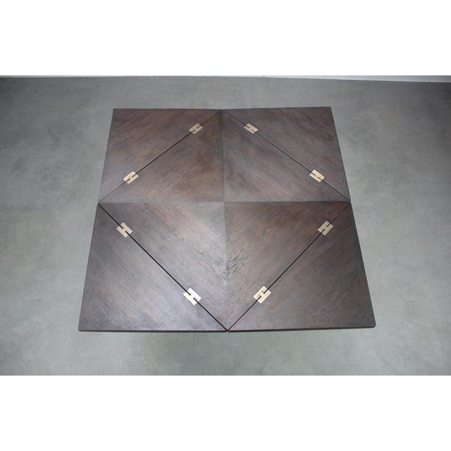 Antique English Quarter-Sawn Oak Envelope Games Table, 1900 For Sale - Image 13 of 18