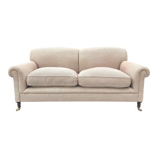 George Smith Full Scroll Arm Sofa For Sale