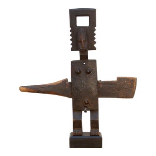 Antique African Bamana Guardian Door Lock For Sale