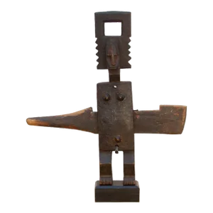 Antique African Bamana Guardian Door Lock