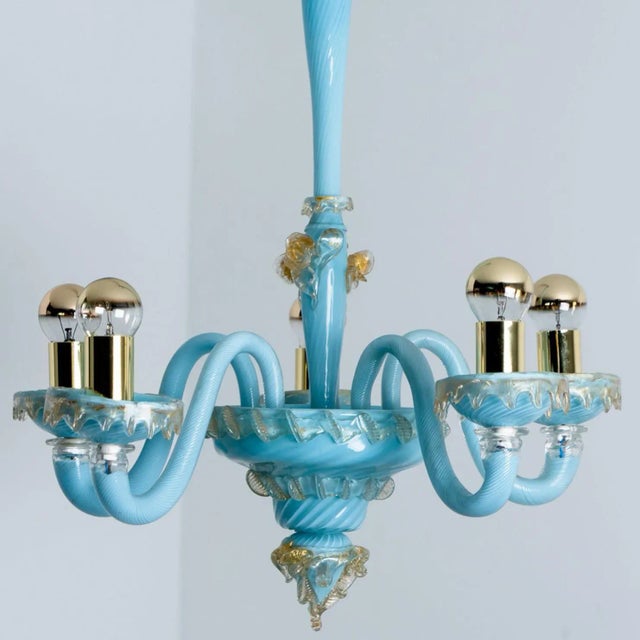 Vintage Italian Chandelier by Barovier & Toso, 1969 For Sale - Image 6 of 13