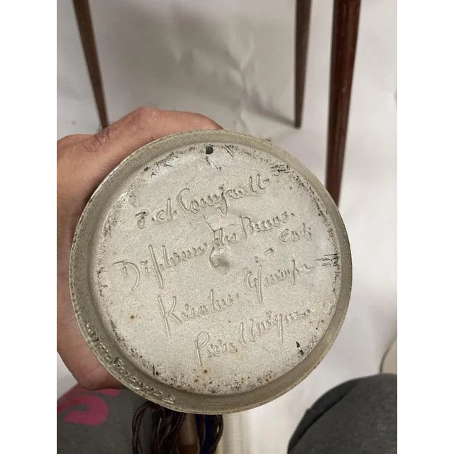 1970s Ceramic Table Lamp from Quimper, 1970s For Sale - Image 5 of 6