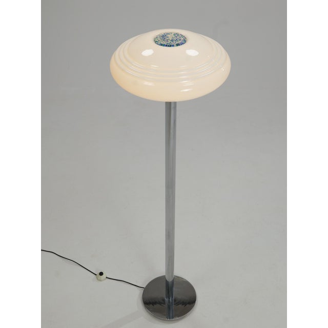 Floor Lamp in Chromed Steel and Glass, 1970s For Sale - Image 6 of 7