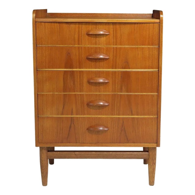 Mid-Century Danish Kai Kristiansen Teak Entry Chest or Nightstand For Sale