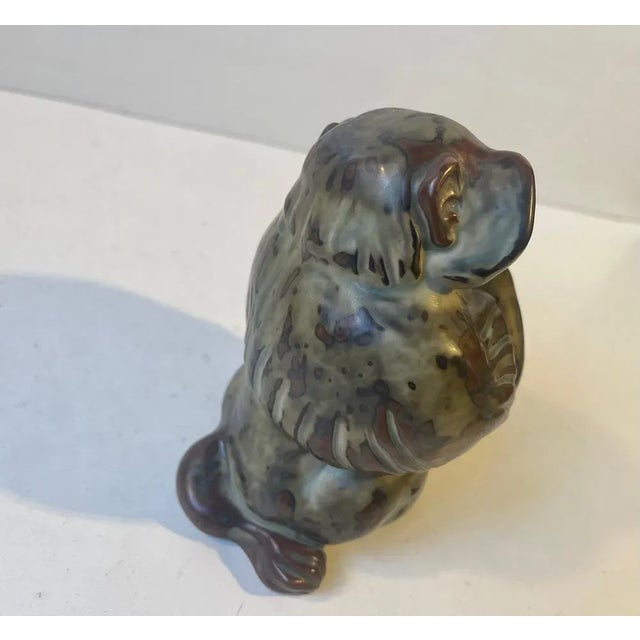 Royal Copenhagen Glazed Stoneware Monkey by Knud Kyhn for Royal Copenhagen, 1950s For Sale - Image 4 of 10