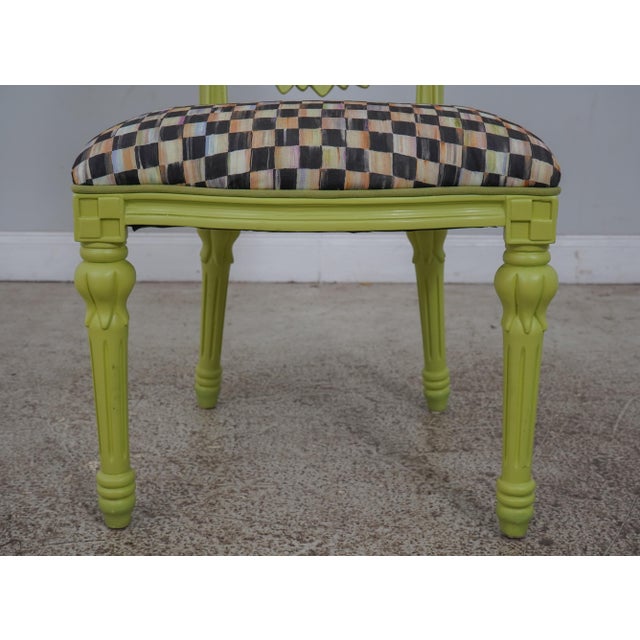 Mackenzie Childs 3 Piece Table & Chair Patio Set Chairish