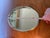 2000 - 2009 Vintage Mid-Century Hollywood Regency Oval Brass Mirrored Vanity Tray For Sale - Image 5 of 7