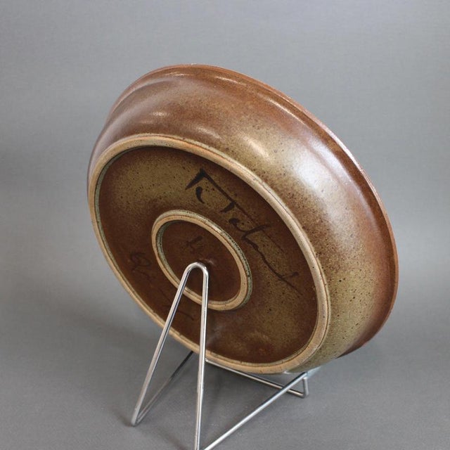 Ceramic Stoneware Bowl with Sun Motif by Jean-Claude Taburet for Hb Henriot, 1960s-1970s For Sale - Image 7 of 18