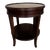 Late 20th Century Baker Furniture Milling Road Italian Provincial Mahogany and Burl Wood Side Table For Sale