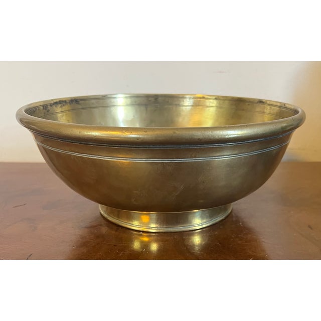 Antique 18th Century Dutch Brass Footed Fruit Bowl For Sale - Image 10 of 18