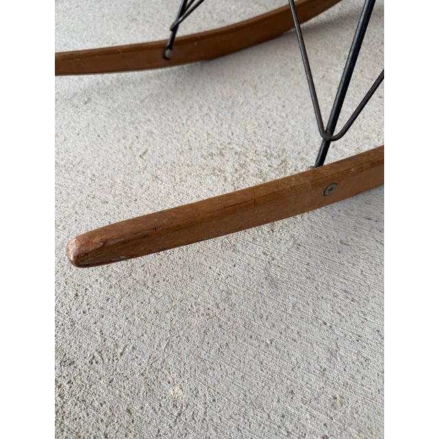 Salmon Rare Early Eames Rocker for Herman Miller For Sale - Image 8 of 11