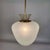 Frosted Glass and Brass Pendant by Hans Bergström for Asea, Sweden 1950s For Sale - Image 16 of 18