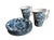 Late 20th Century Antique Chinese Qing Dynasty Export Blue and White Teacups and Saucers, 4 Pairs For Sale - Image 5 of 6