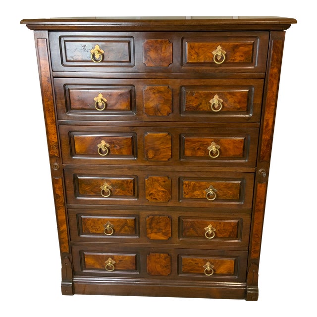 Late 19th Century Lock Side Eastlake Walnut Chest For Sale