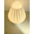 Modern Striped Milky-White Fungo Murano Glass Style Table Lamp by Simoeng, in Exhibition Piece conditions. Designed from...