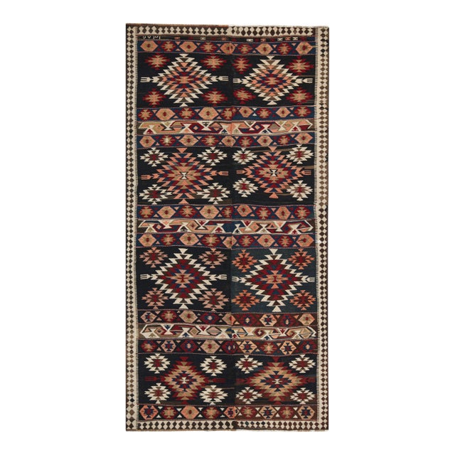 Vintage Shahsavan Persian Kilim in Polychromatic Patterns by Rug & Kilim For Sale