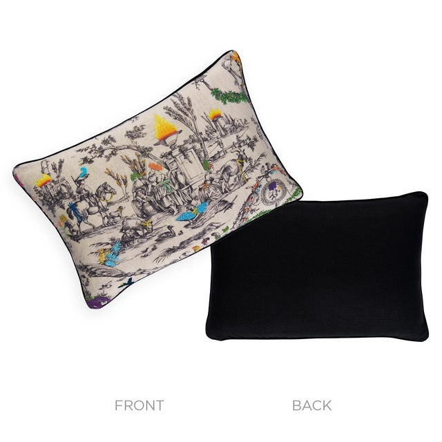 Contemporary Schumacher x Richard Saja La Liberté Americaine Lumbar Pillow In Multiverse For Sale - Image 3 of 5