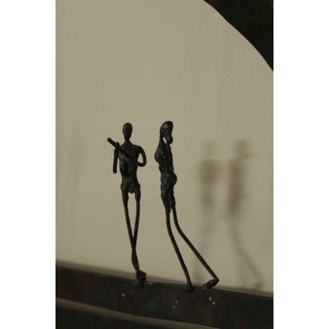 Arlene Abend Welded Steel, Metal Brutalist Wall Sculpture, 1982 For Sale - Image 11 of 13