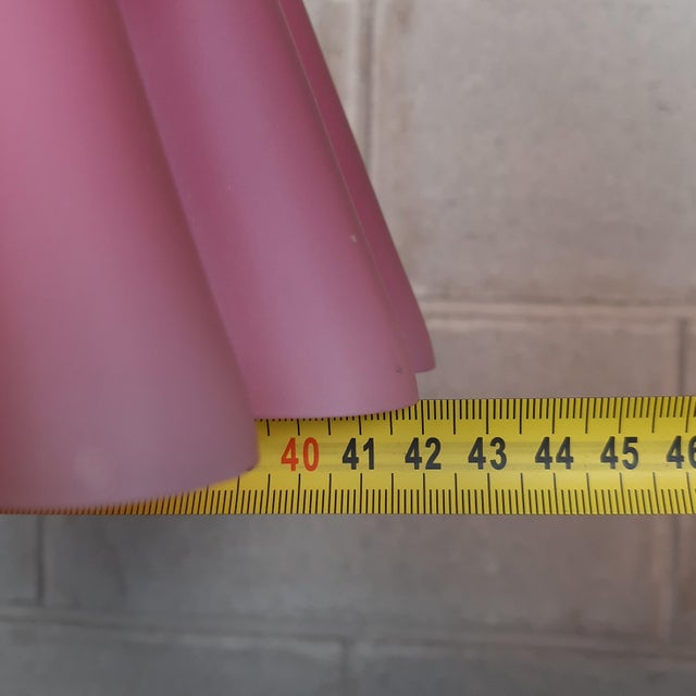 Pink Murano Glass Handkerchief Floor Lamp, 1970s For Sale - Image 12 of 14